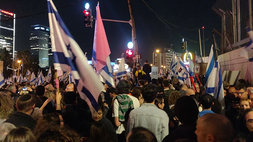 ההפגנה נגד הממשלה בתל אביב