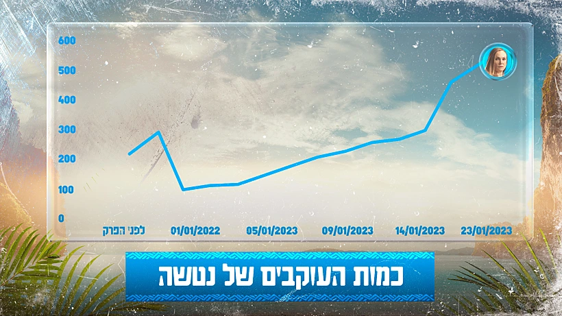 כמות העוקבים של נטשה