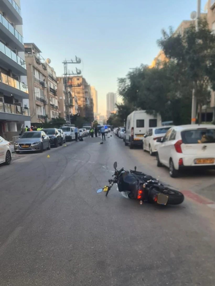 זירת התאונה בבת ים