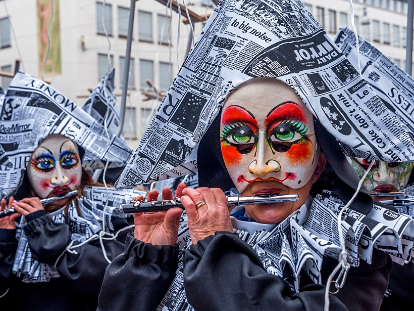הקרנבל (פאסנאכט) בבאזל Basler,fasnacht,,carnival,of,basel,,basel,,switzerland,,europe,,19.,february
