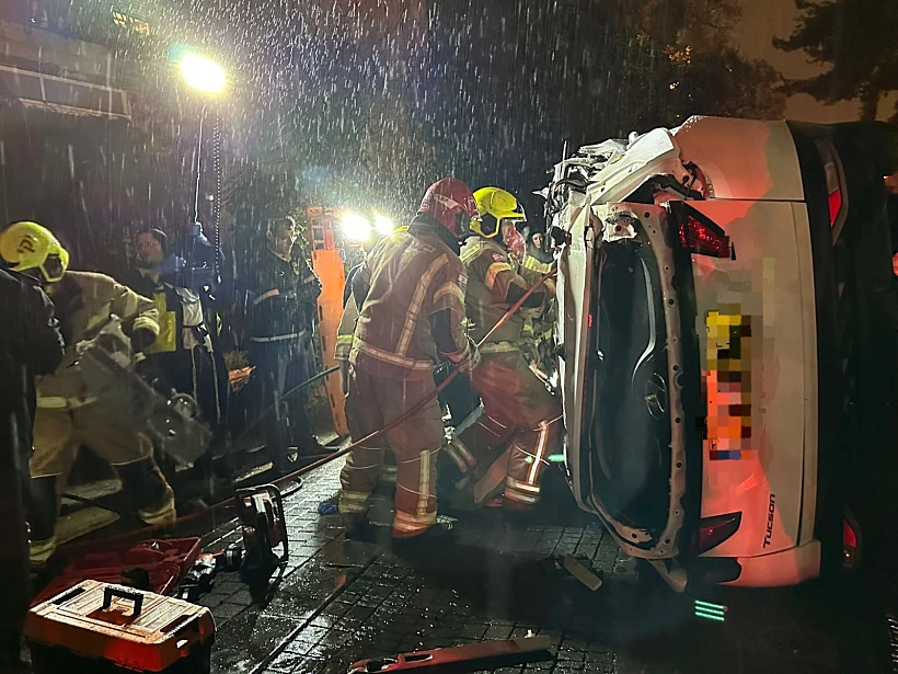 זירת התאונה בירושלים