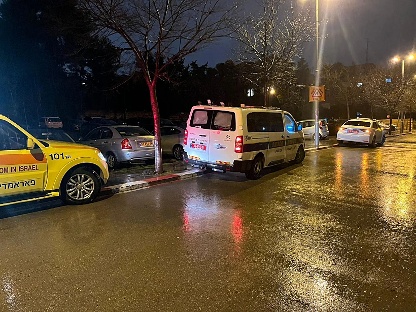 זירת התאונה בירושלים