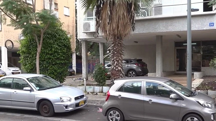 זירת הרצח של נתנאל אהרון בראשון לציון