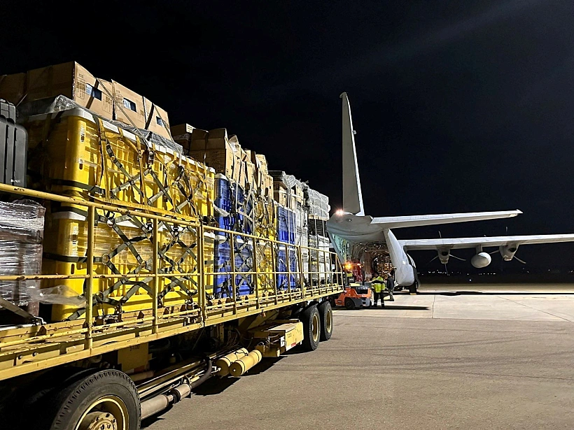 ציוד ישראלי בדרכו לטורקיה