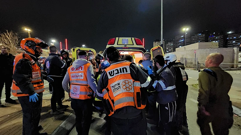 זירת הפיגוע במחסום ענתות