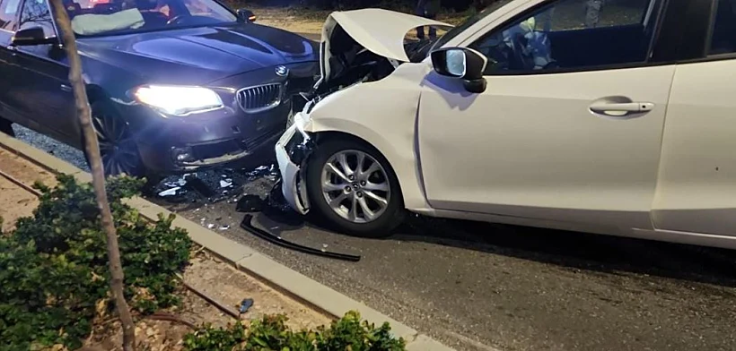 זירת התאונה בקיסריה