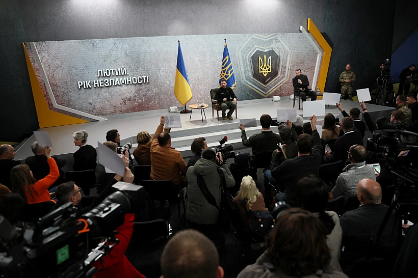 מסיבת העיתונאים בבירה קייב, היום