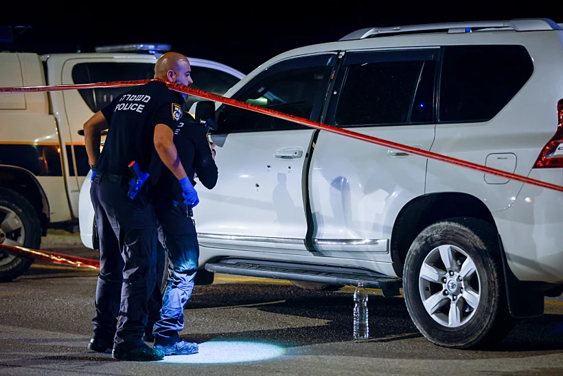 זירת הפיגוע בצומת בית הערבה