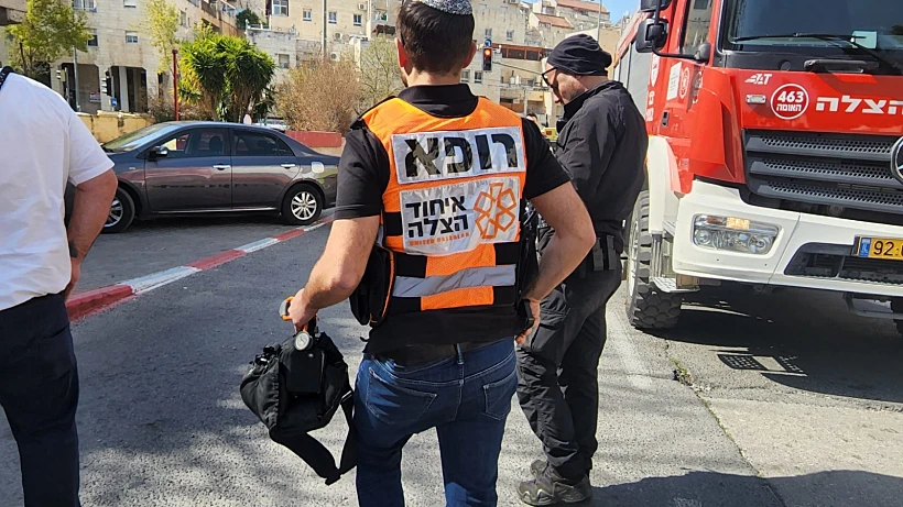 זירת פיצוץ בלון הגז בירושלים