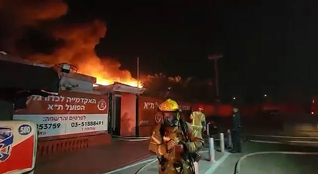 מתחם האימונים של הפועל ת''א שהוצת