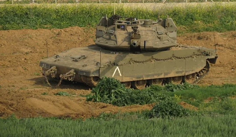 טנק של צה''ל היום סמוך לגבול רצועת עזה