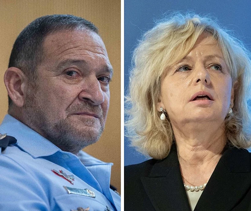 המפכ''ל קובי שבתאי והיועמ''שית גלי בהרב-מיארה