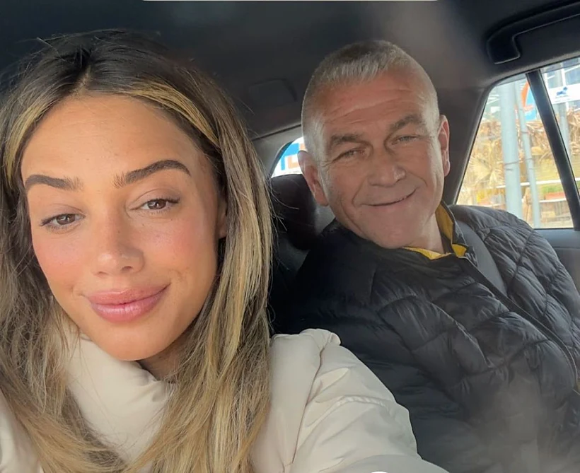 דנית גרינברג ואבא שלה