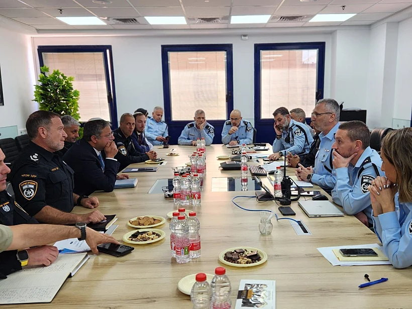 השר בן גביר וצמרת המשטרה