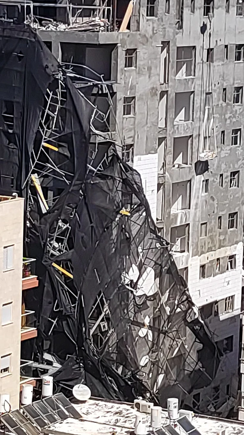 הפיגומים שקרסו ברמת גן