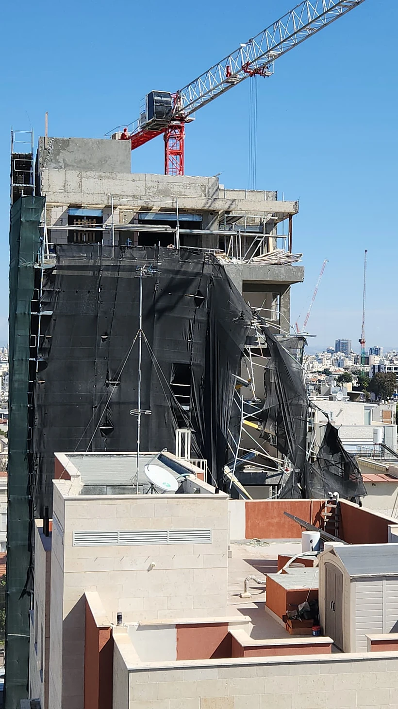 הפיגומים שקרסו ברמת גן