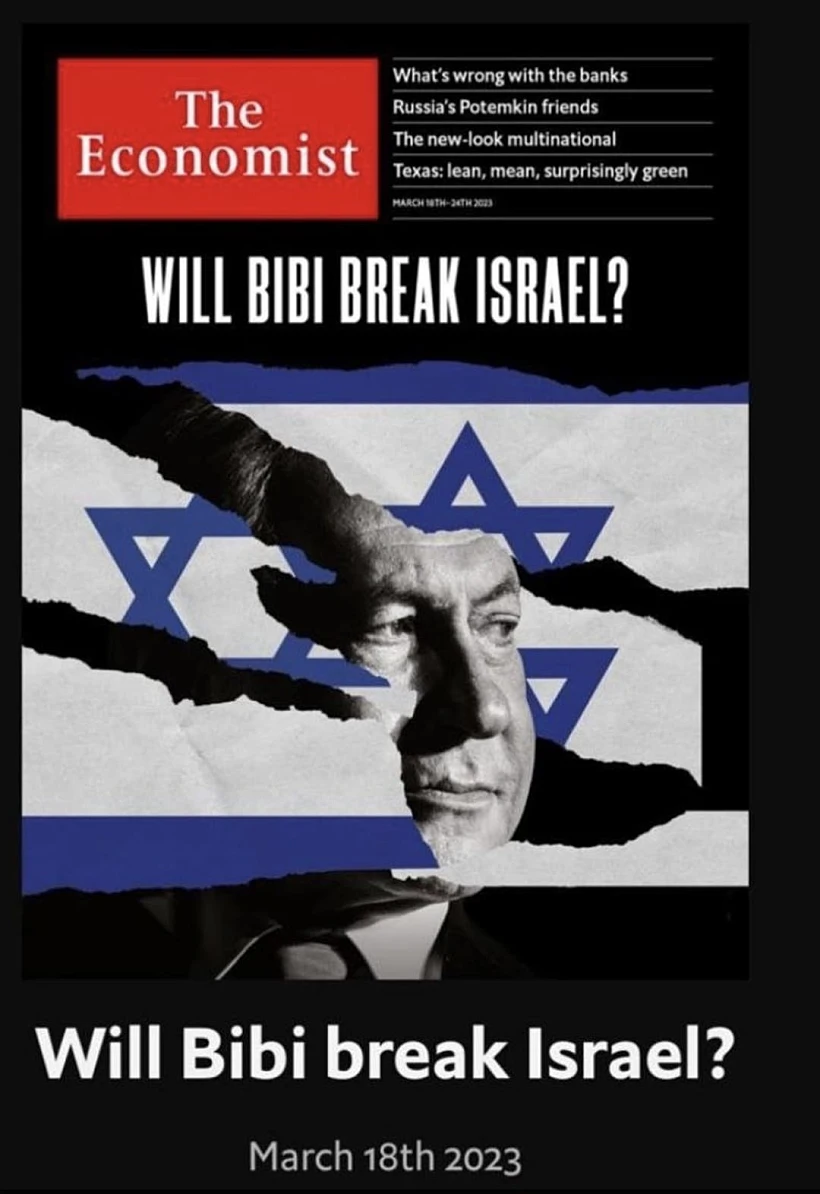 שער האקונומיסט, נתניהו