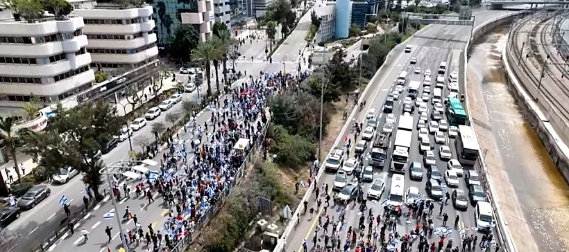 חסימות באיילון בתל אביב