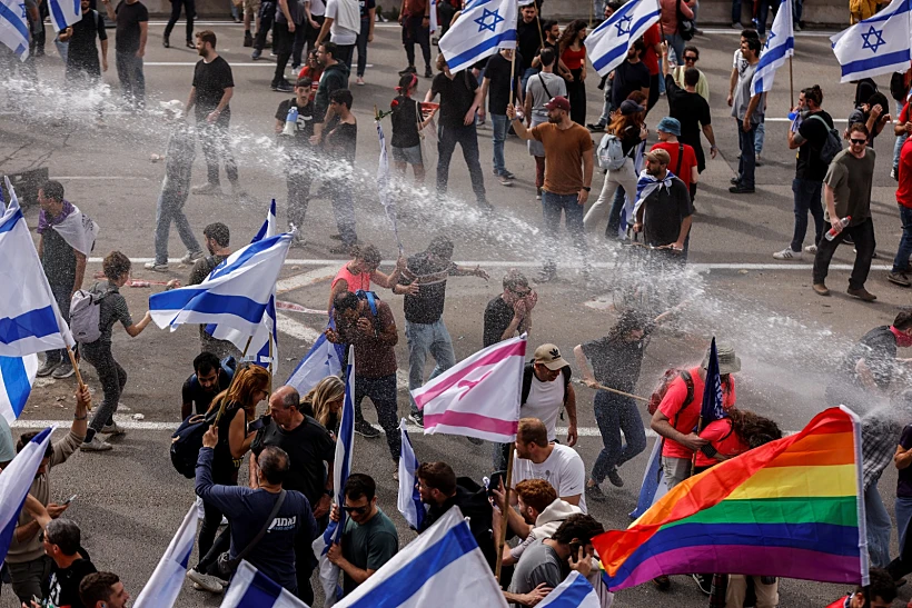 מכת''זית מופעלת בהפגנה באיילון