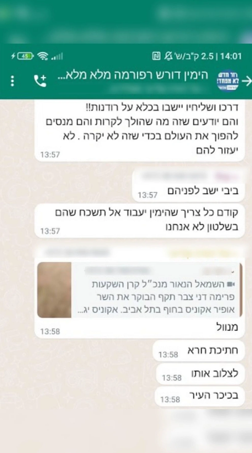 הסתה לאלימות בקבוצות הימין הקיצוניWhatsapp Image 2023 03 30 At 1