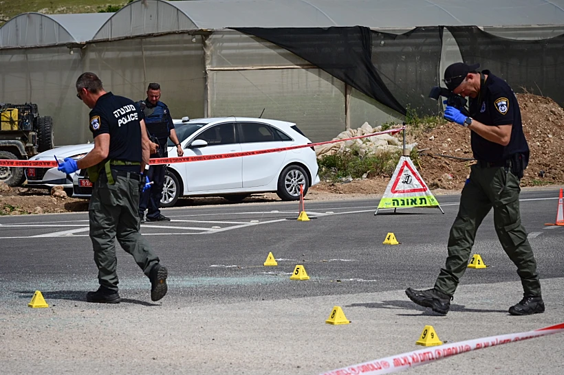 זירת הפיגוע בבקעת הירדן, חמרה