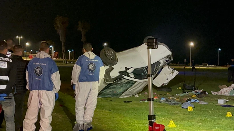 זירת הפיגוע בתל אביב