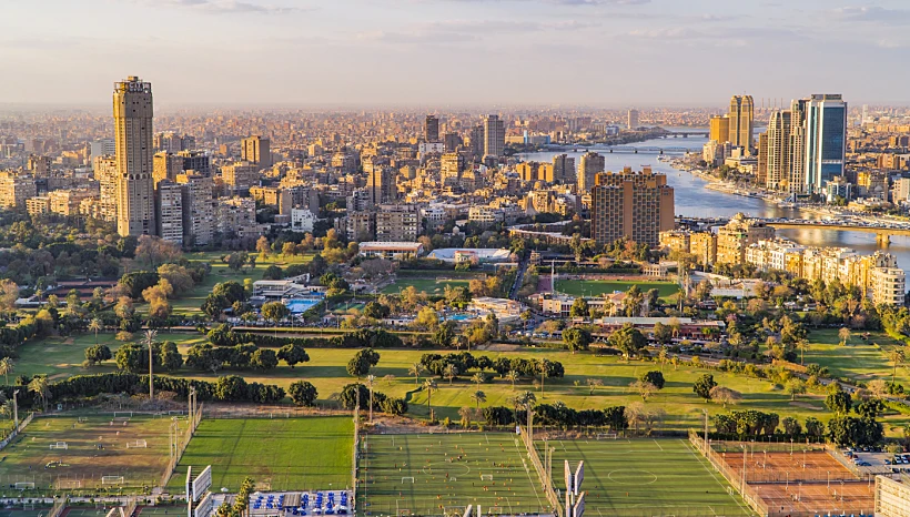 קהיר Cairo,,egypt, ,march,25,,2021, ,aerial,panoramic,view