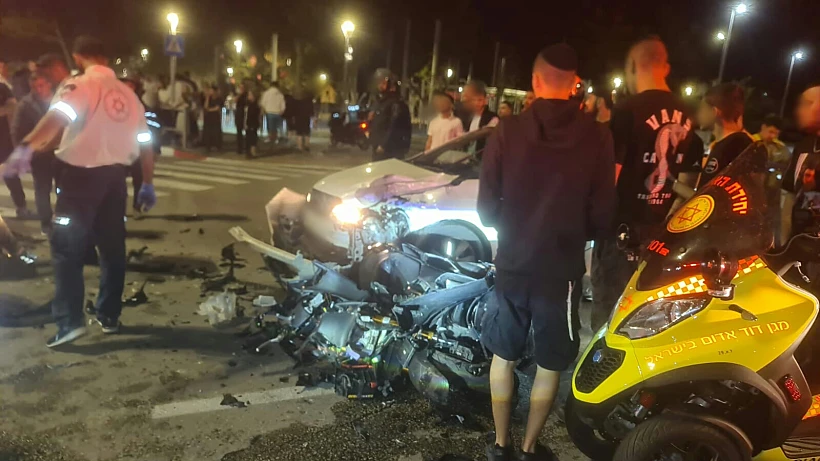 זירת התאונה בבת ים