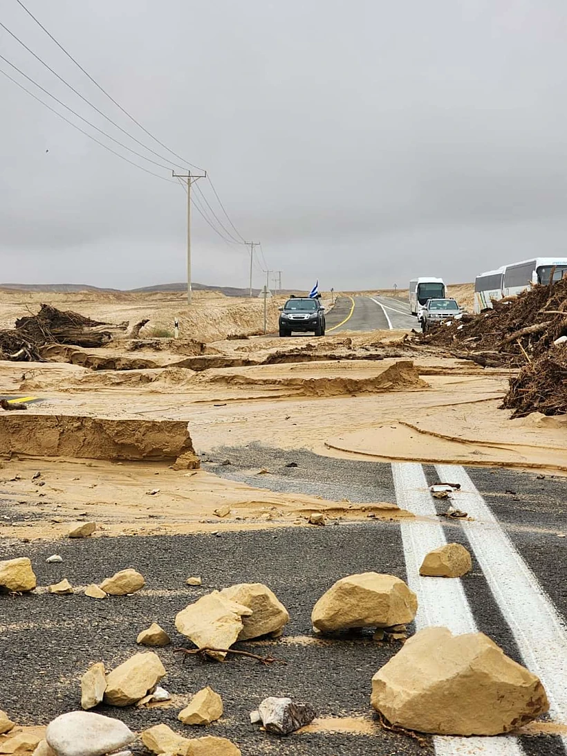 נזקי השיטפון בדרום