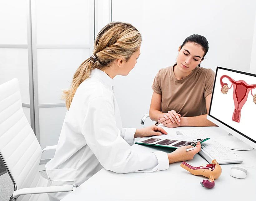 Gynecologist,consultation,for,young,woman,patient.,women's,health,treatment,and