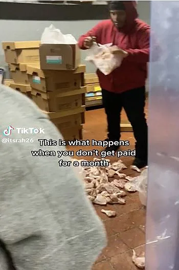 עופות קפואים על הרצפה. הסרטון הויראלי של הריסת המסעדה