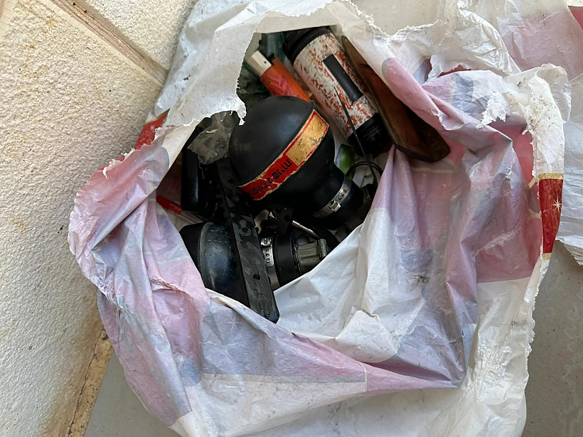 הנשקים והאמל''ח שנתפסו בפעולה בג'נין