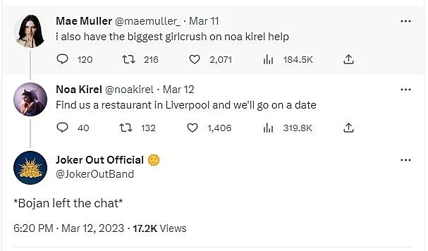 משולש האהבה בטוויטר