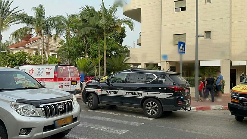 זירת תאונת הפגע וברח בראש העין