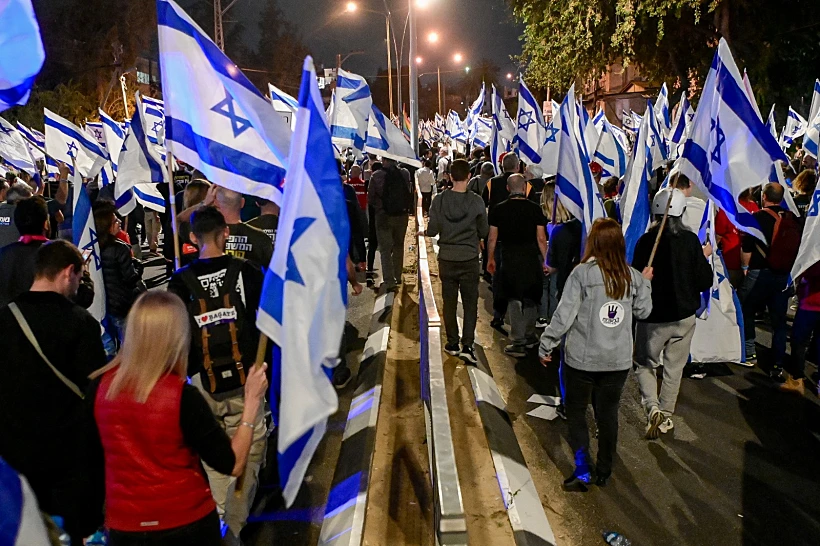 הפגנה בבני ברק. ארכיון