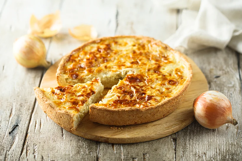 קיש בצל טבעוני, קיש בצל