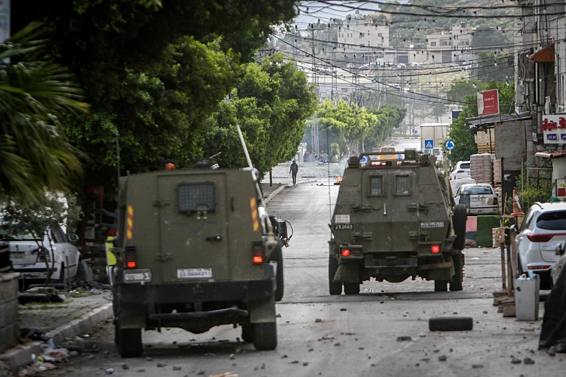 כוחות צה''ל במחנה הפליטים בלאטה שבשכם. ארכיון