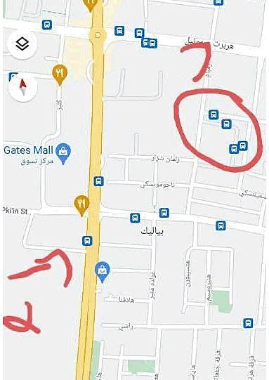 המפה בה סימן החשוד שגויס לחמאס