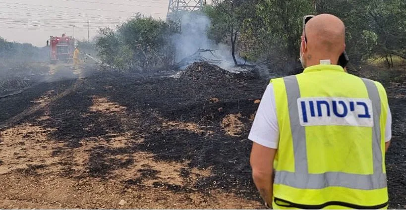 שריפה ליד אשקלון