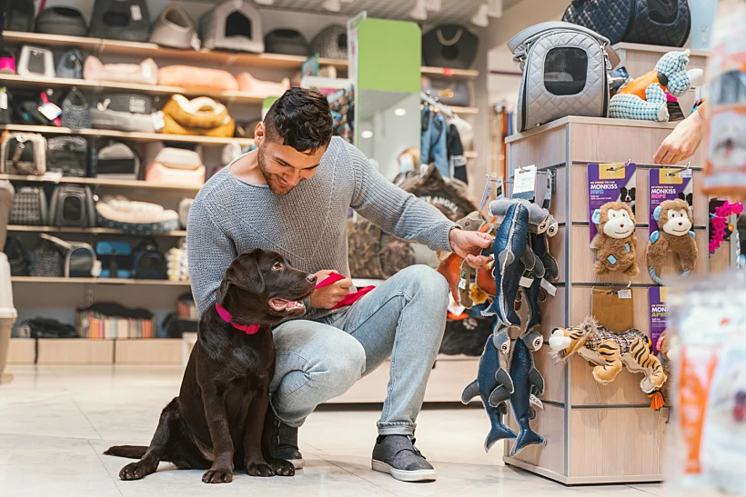Cute Dog With Owner Pet Shop 6