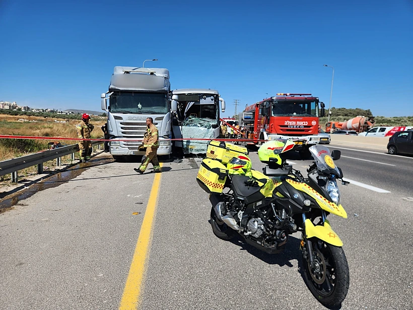 זירת התאונה בגליל התחתון