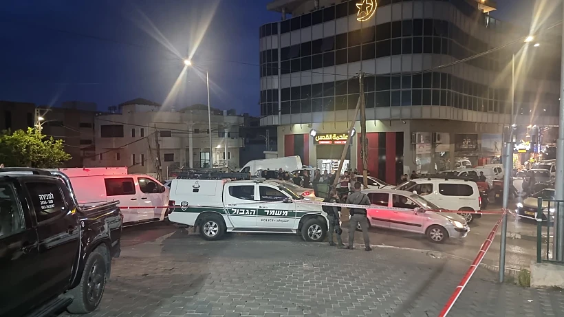 ניידת משטרה באום אל-פחם (ארכיון)