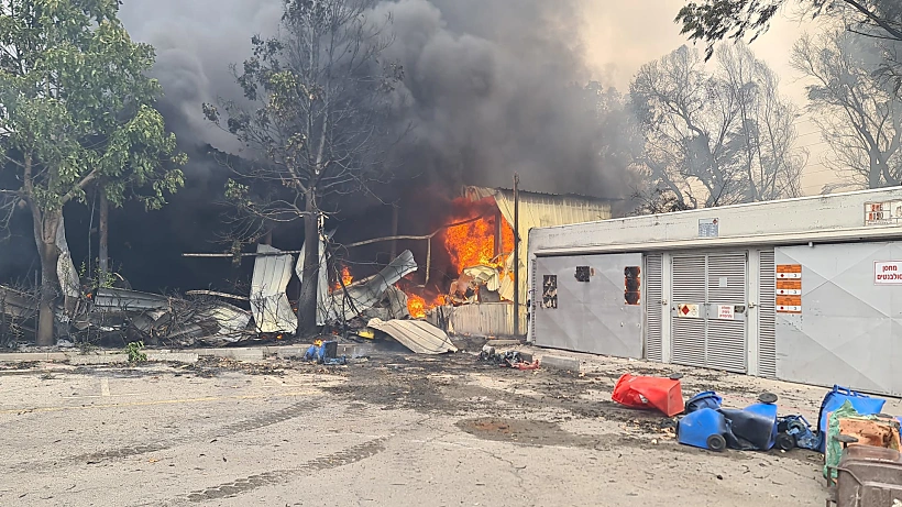 שריפה באזור קריית מלאכי