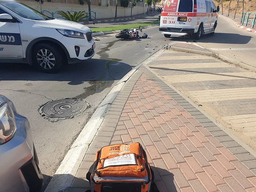 זירת התאונה בדימונה