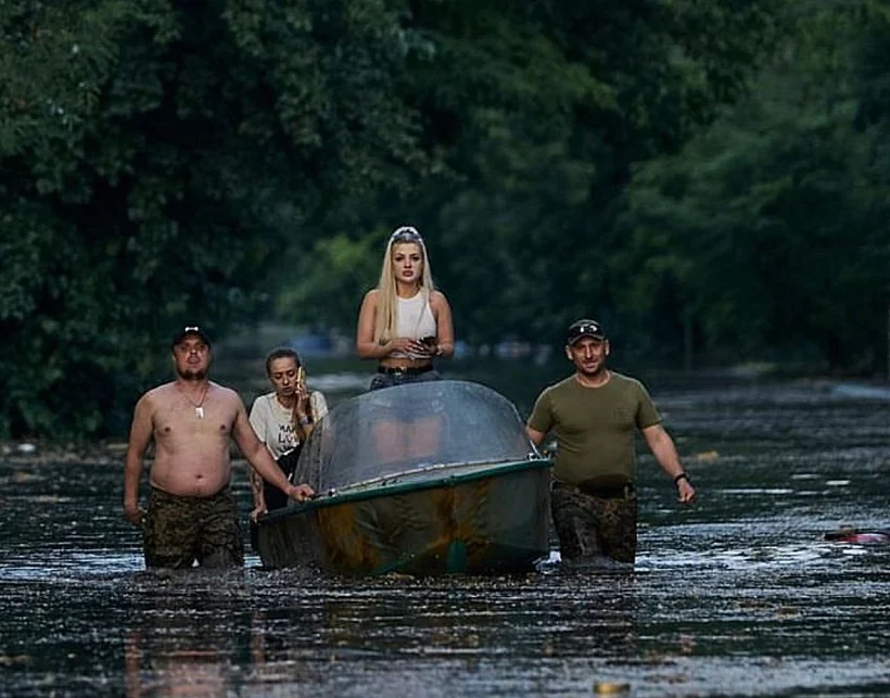 אוקראינה, סכר, אסון, קריסת הסכר