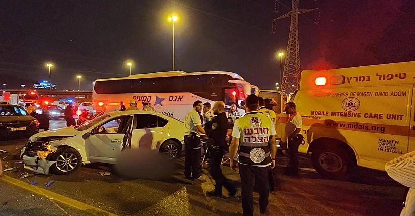 זירת הרצח במחלף קסם