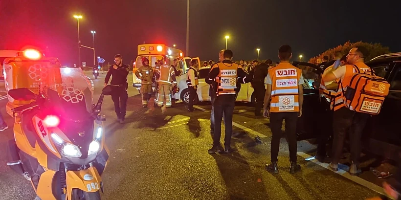 זירת הרצח במחלף קסם