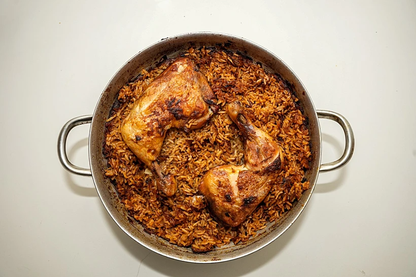 קובבא, אורז ועוף, טבית