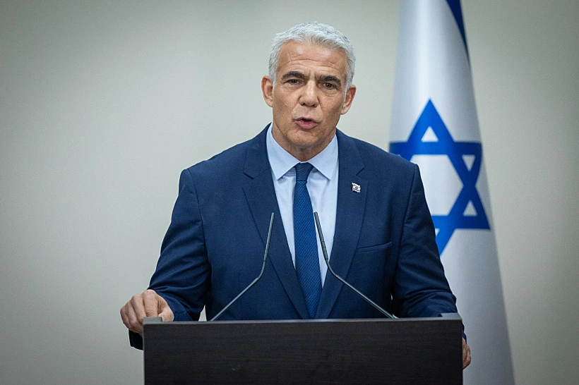 ראש האופוזיציה יאיר לפיד