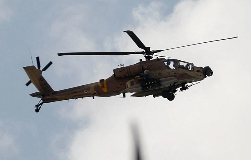 מסוק מעל ג'נין